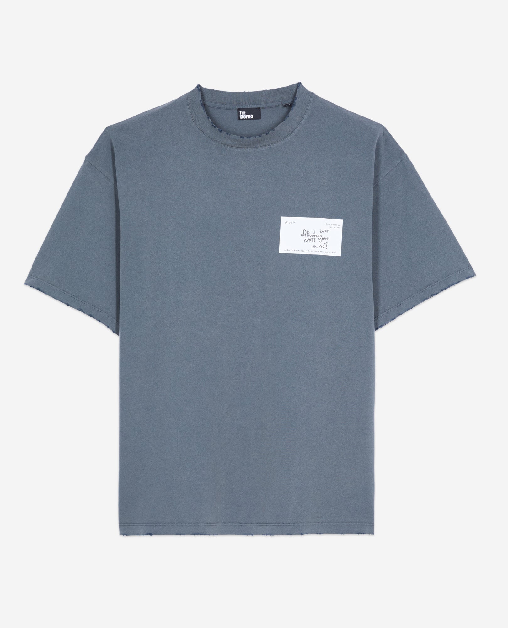 Business Card Serigraphy T-Shirt | Men | Dark Blue