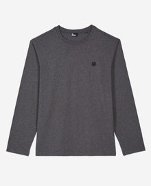 Grey Long-Sleeved T-Shirt | Men | Anthracite Melange