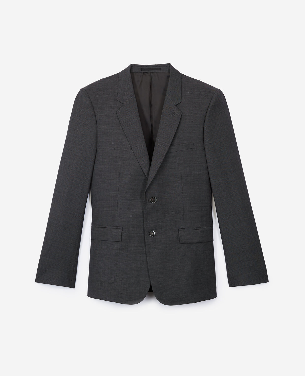 Dark Grey Wool Suit Jacket With White Micro Polka Dots | Men | Anthracite