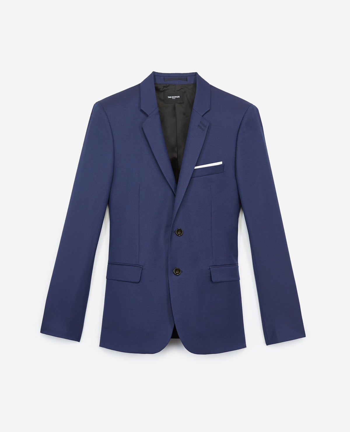 Slim-Fitting Formal Blue Wool Jacket | Men | Navy