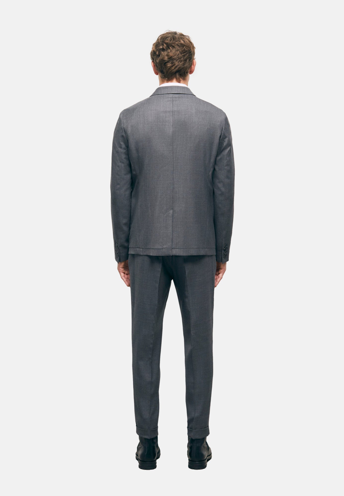 Gray Wool Suit Jacket | Men | Grey