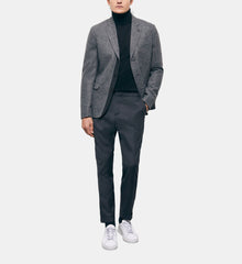 Gray Patterned Wool Jacket | Men | Grey