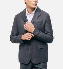 Gray Wool Suit Jacket | Men | Grey