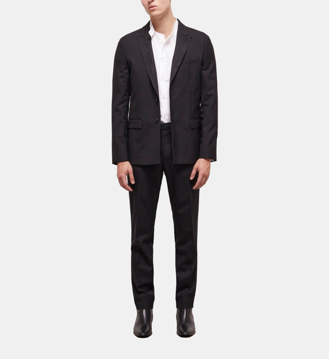 Wool Suit Jacket | Men | Black