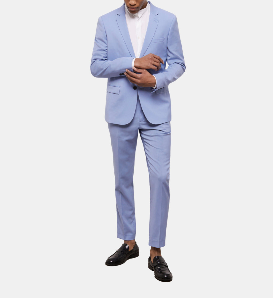 End-On-End Wool Suit Jacket | Men | Light Blue