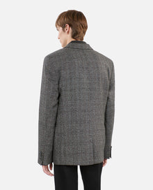 Prince Of Wales Wool Blazer | Men | Brown x Black