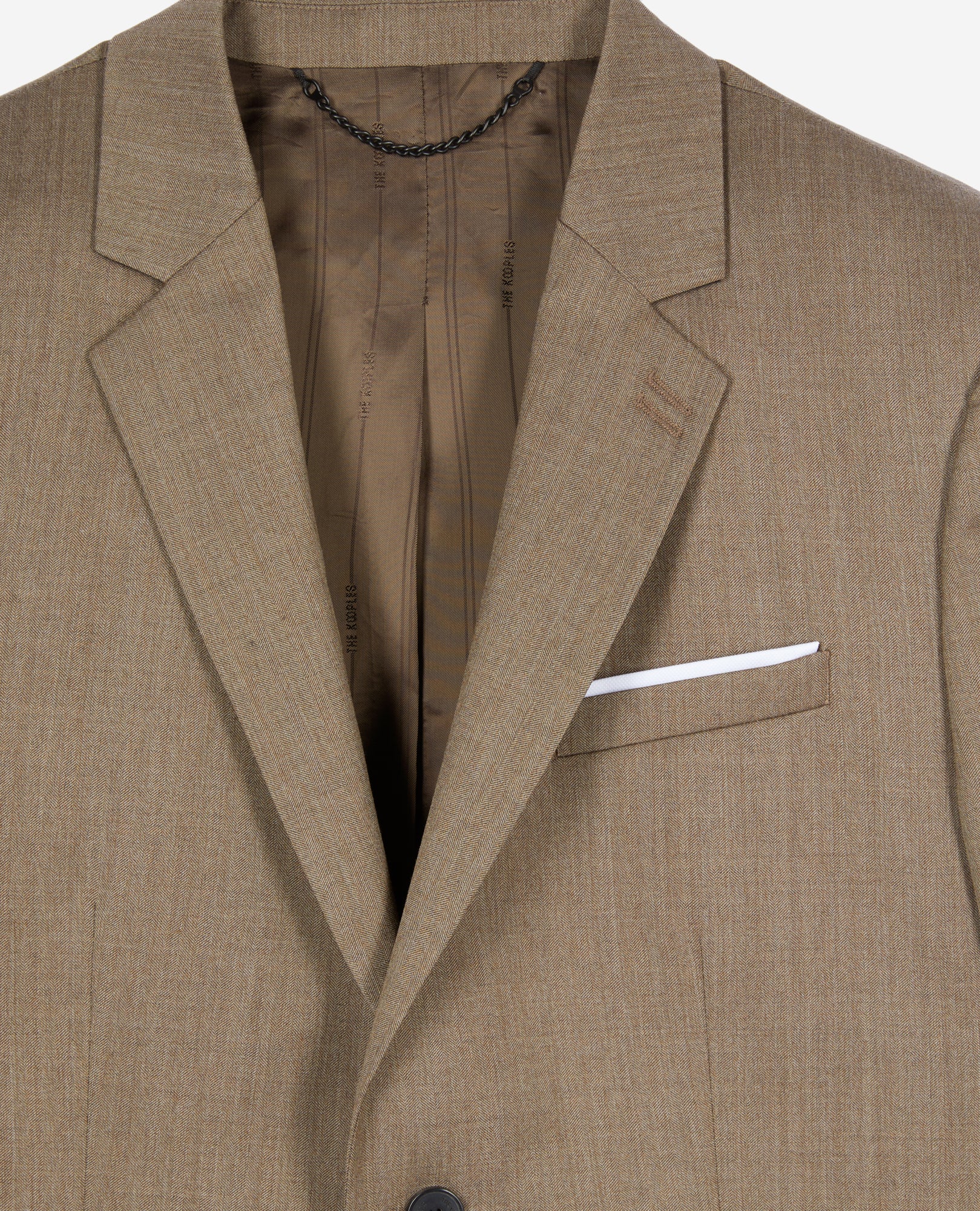 Light Wool Suit Jacket | Men | Brown