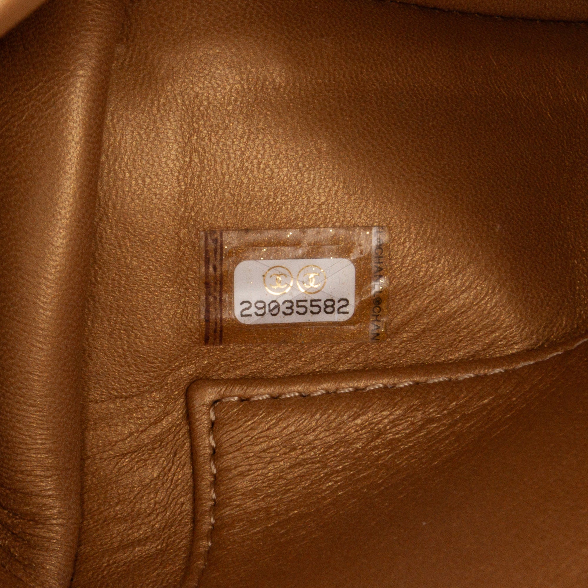 Chanel | Pre-Owned Small Lambskin Chic Pearls Flap | Blue/Navy