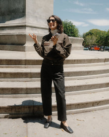 Ilana | Haddon Contrast-Trim Corduroy Bomber Jacket in Size Small