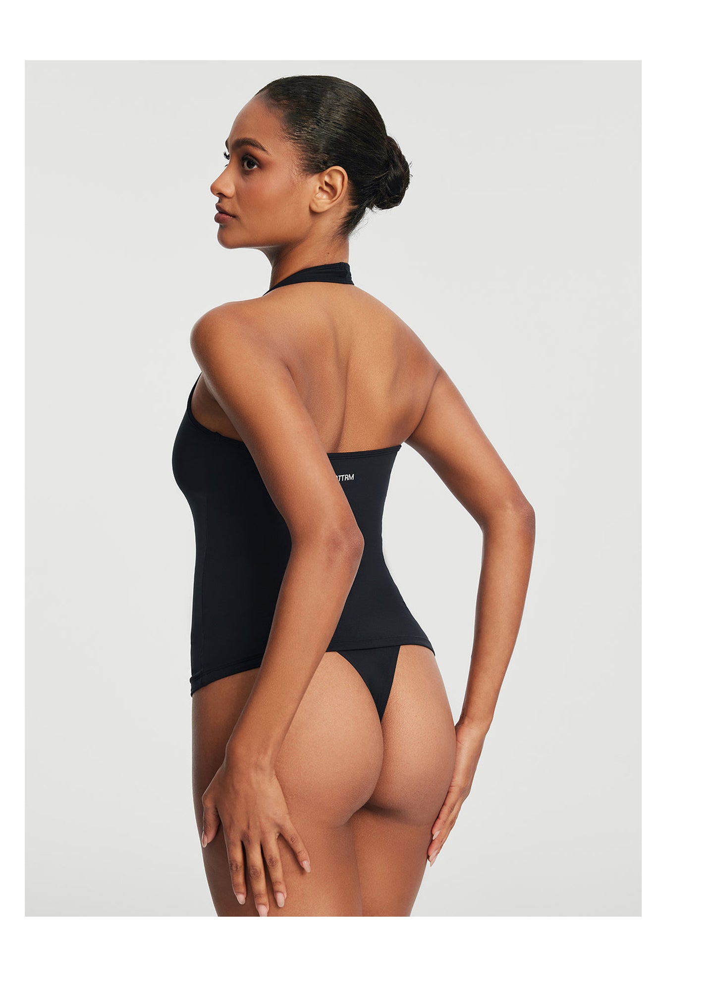 Halter Neck Tank Top | Black