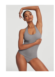 Halter Neck Tank Top | Cool Gray