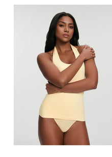 Halter Neck Tank Top | Lemon Meringue