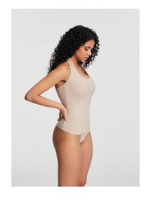 Halter Neck Tank Top | Oat Milk