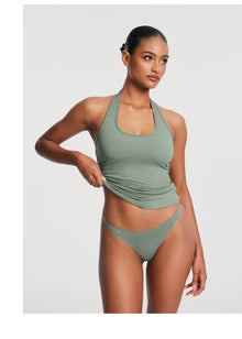 Halter Neck Tank Top | Sage Green