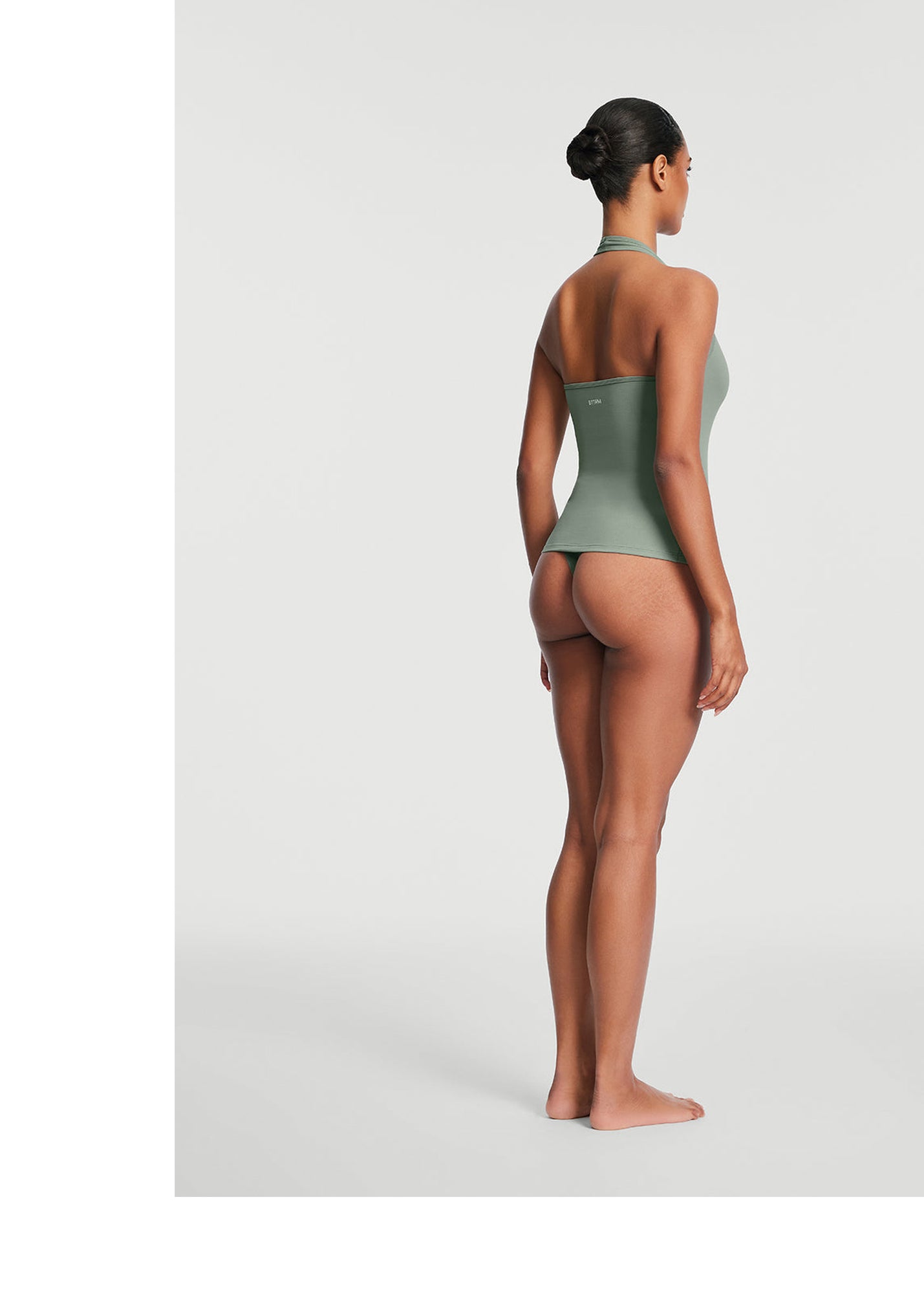 Halter Neck Tank Top | Sage Green