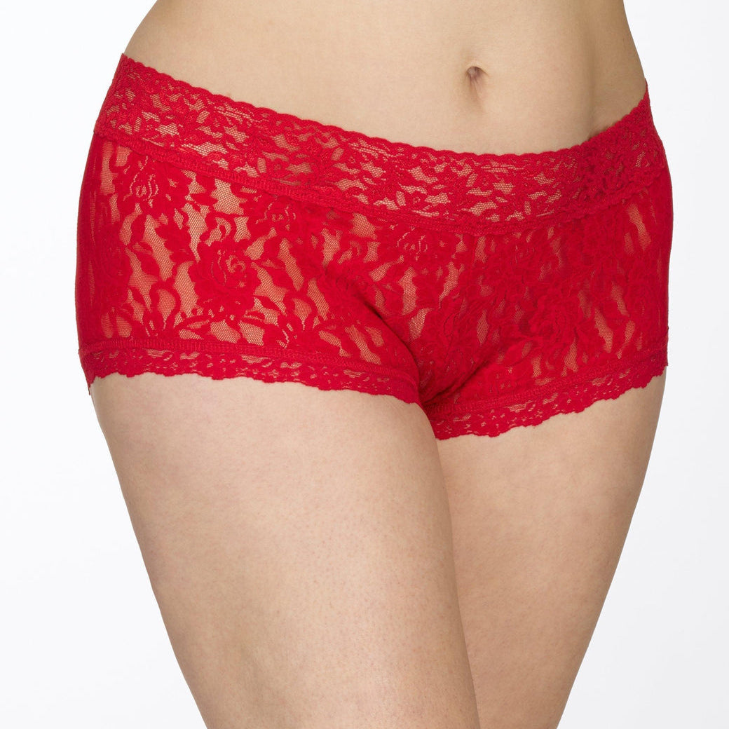 Plus Size Signature Lace Boyshort | Red