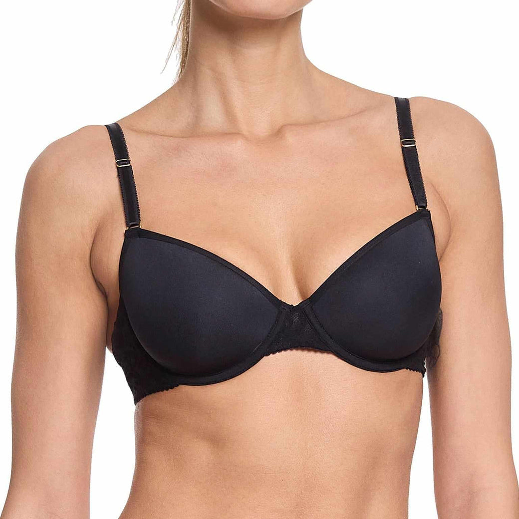 Signature Lace T-Shirt Bra | Black