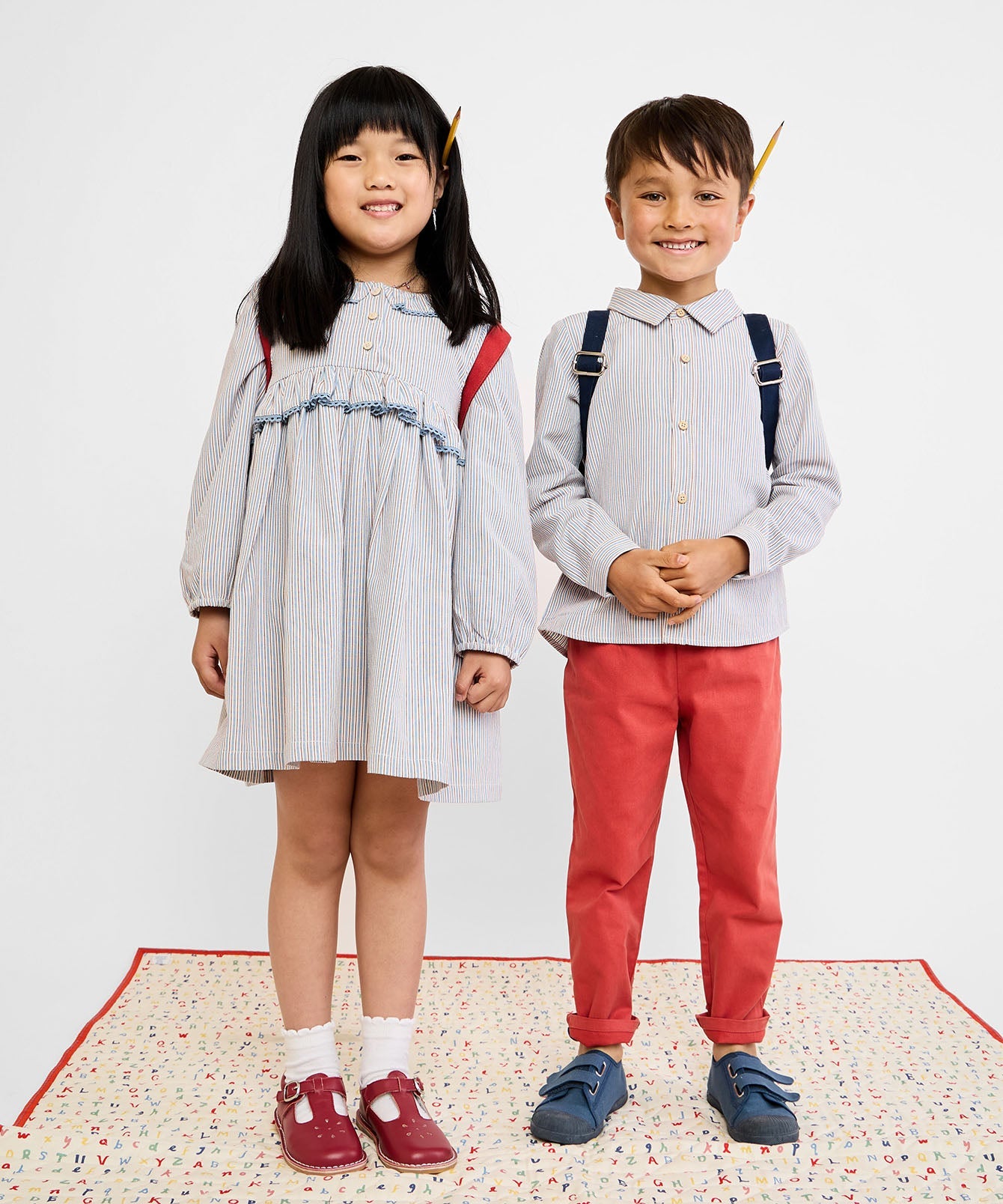 Girls | Hannah Dress | Multi/Blue