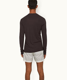 Harrison Cashmere Classic Fit Long-Sleeve Cashmere T-Shirt | Truffle