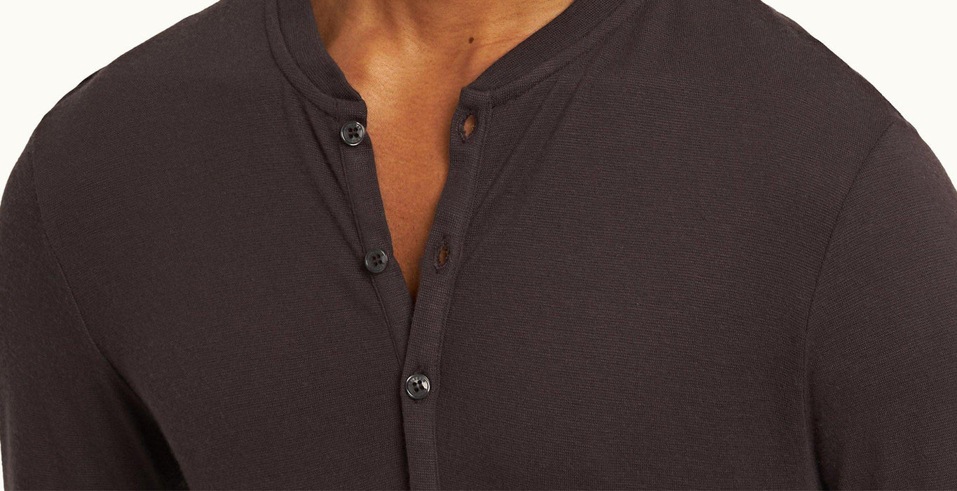 Harrison Cashmere Classic Fit Long-Sleeve Cashmere T-Shirt | Truffle