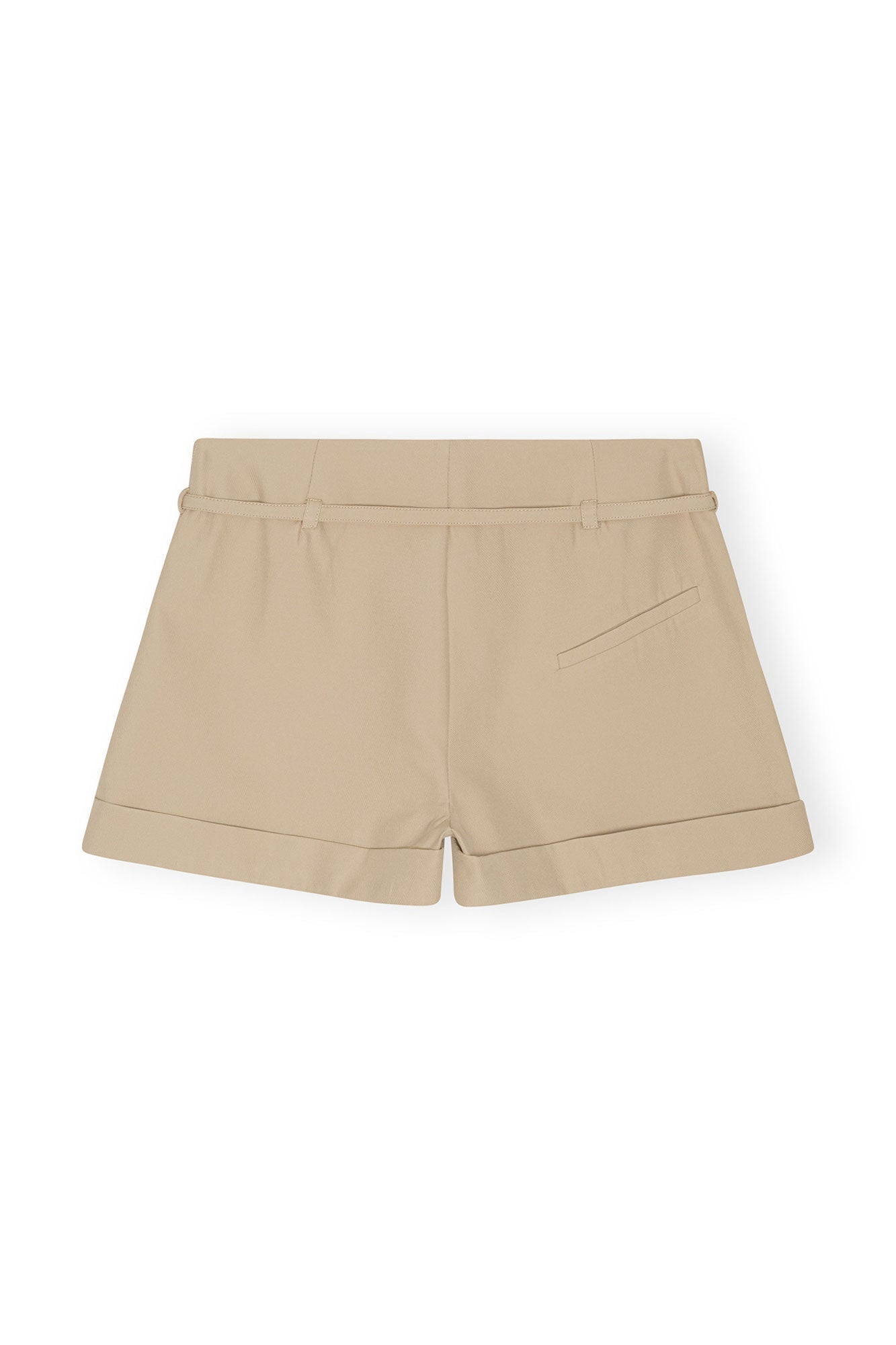 Heavy Twill Belt Shorts | Pale Khaki