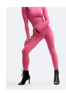 High-Rise Leggings | Pink