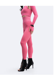 High-Rise Leggings | Pink