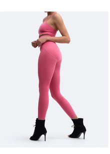 High-Rise Leggings | Pink