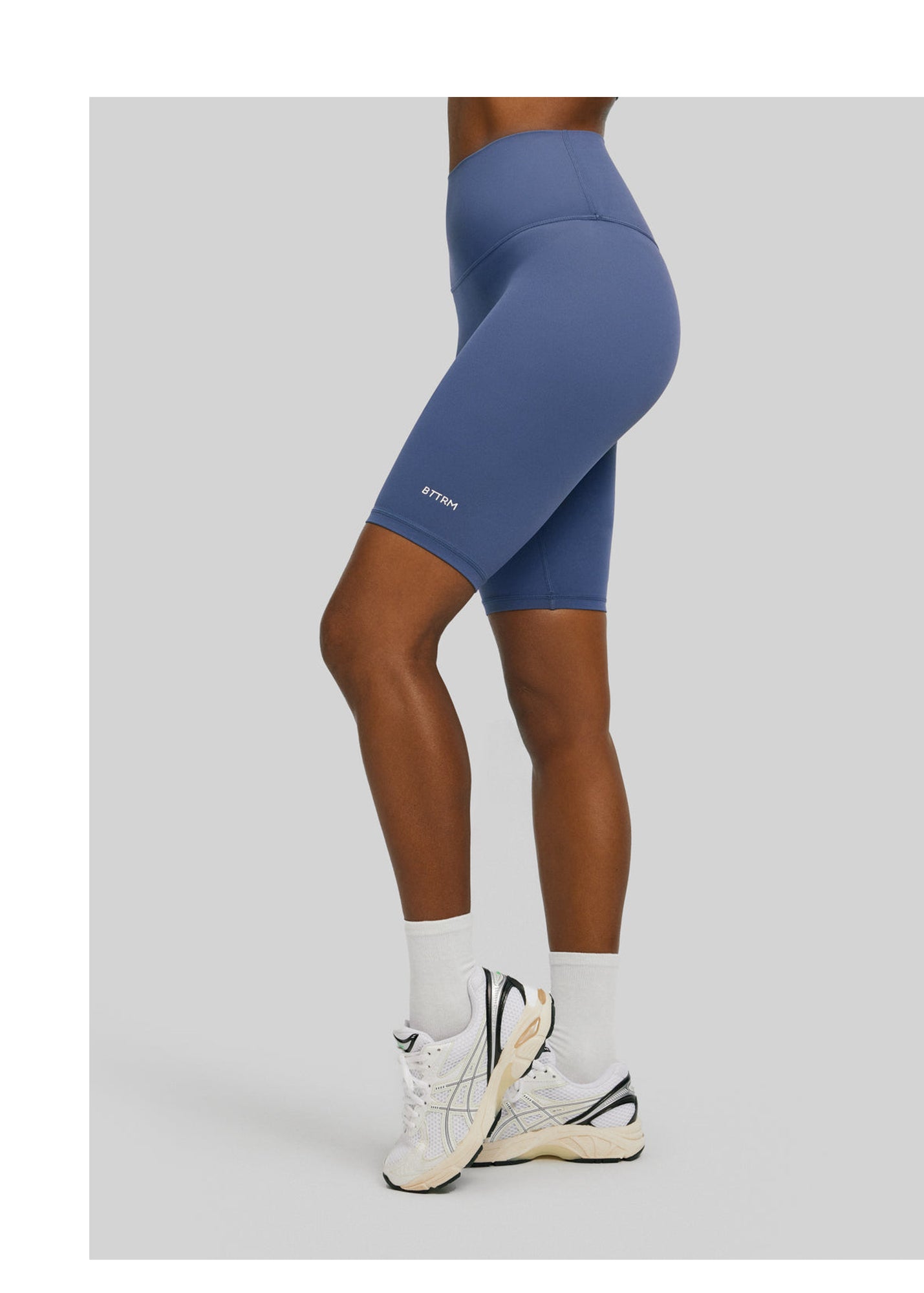 High-Waisted Bike Shorts | Iris Blue