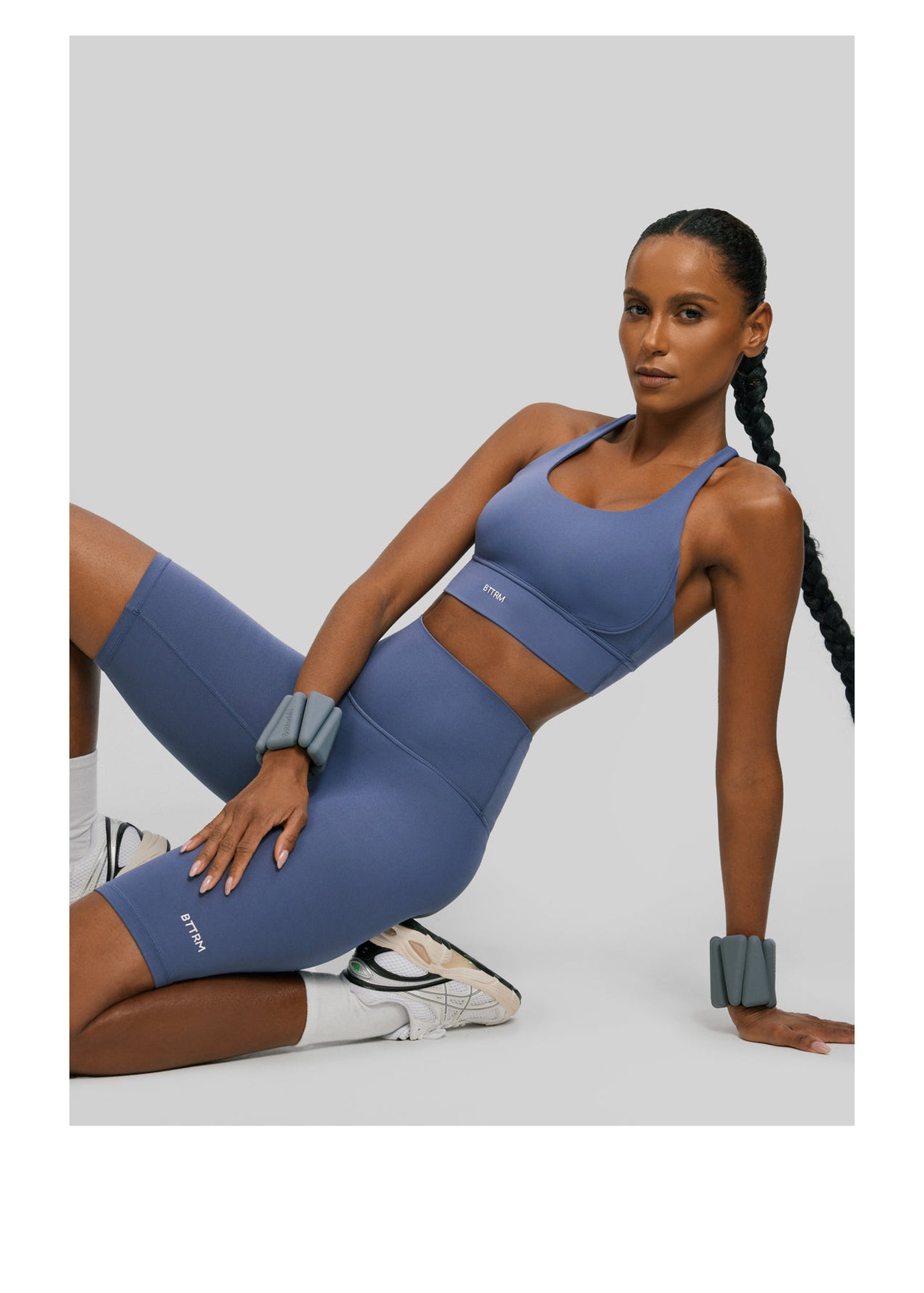 High-Waisted Bike Shorts | Iris Blue