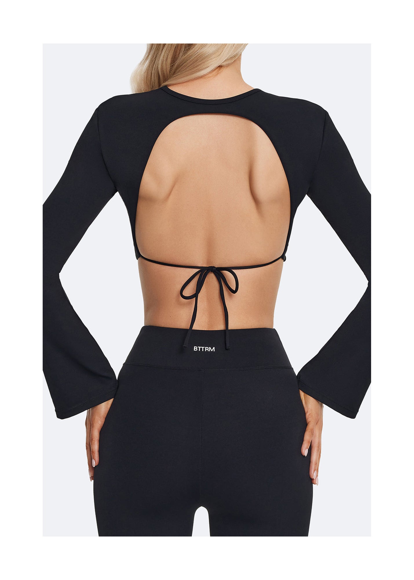 High-Waisted Flared Leggings | Black