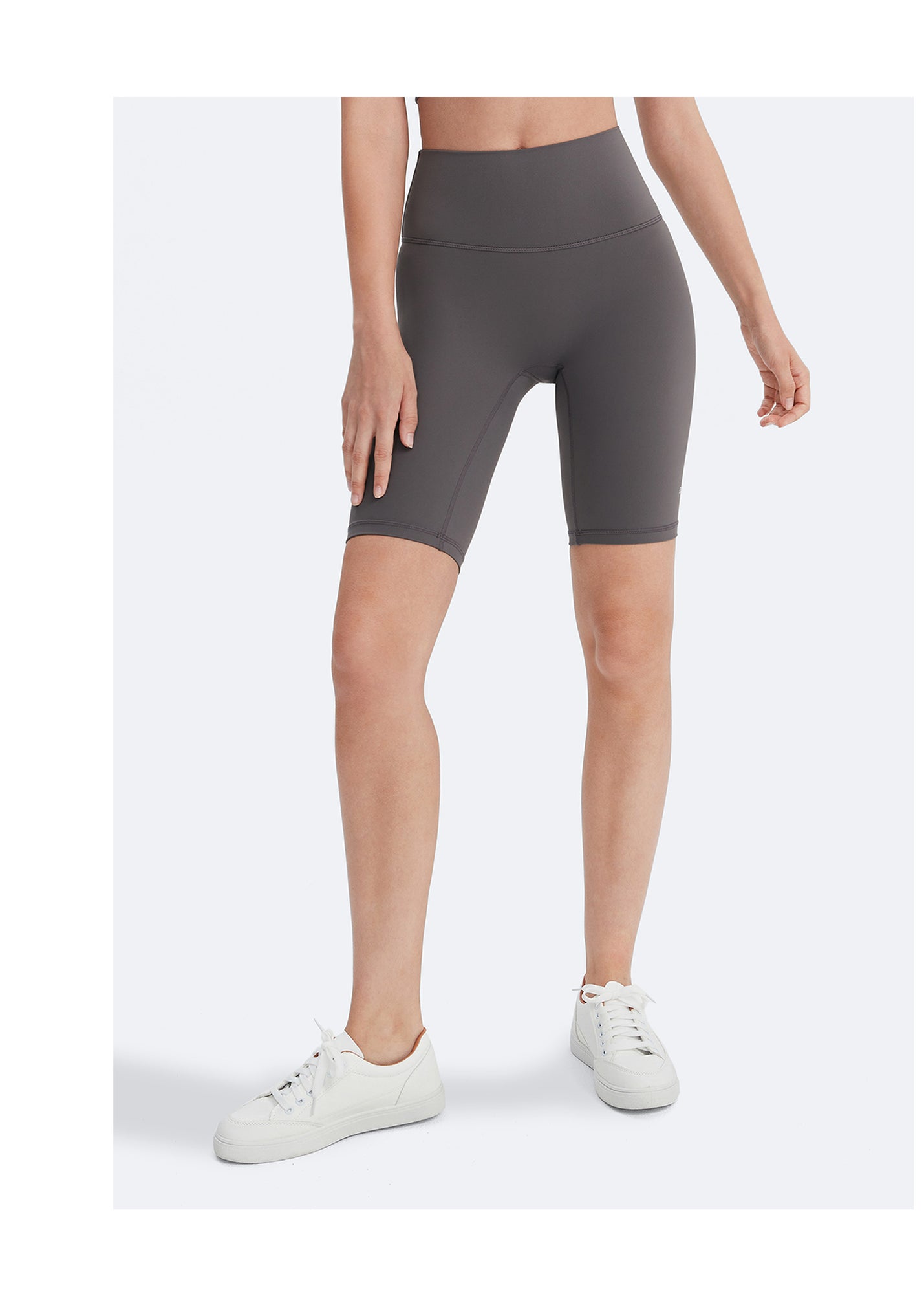 High-Waisted Shorts | Gray