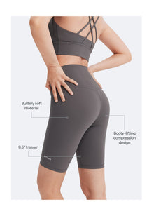 High-Waisted Shorts | Gray