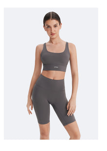 High-Waisted Shorts | Gray