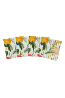 Cara Cara x House of Harris, Coaster Set | Stripe Ivory Multi