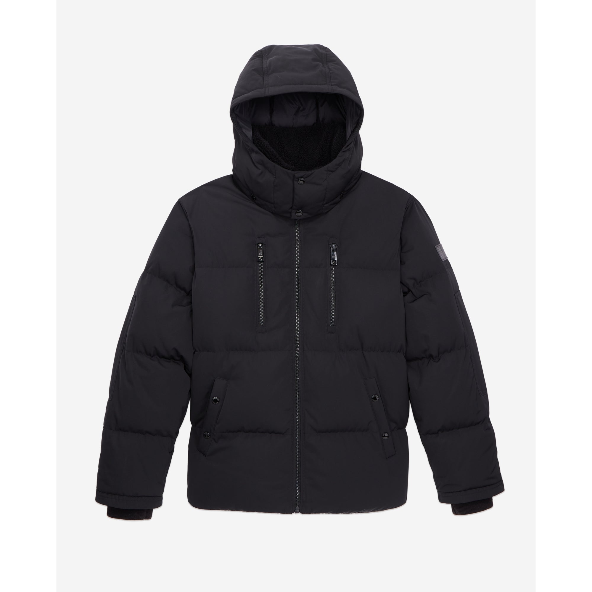 Hooded Puffer Jacket | Men | Black