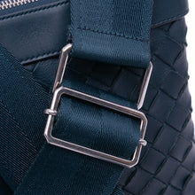 Bottega Veneta | Pre-Owned Leather Intrecciato Duo Crossbody | Blue