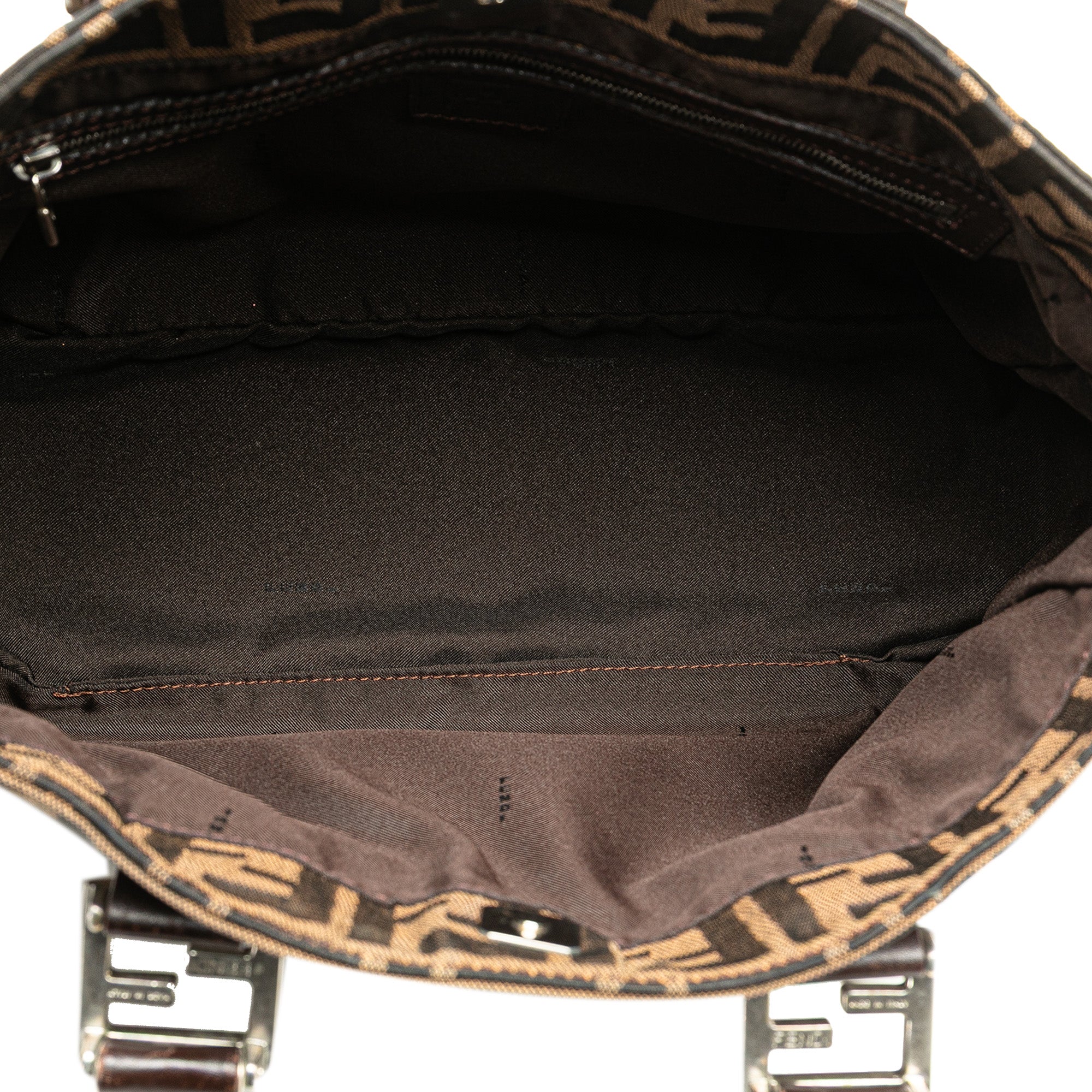 Fendi | Pre-Owned Small Zucca Canvas Twins Tote - I | Brown