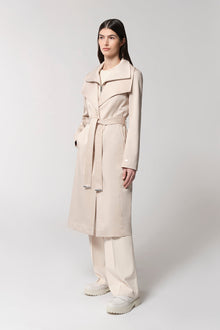 Ilana Slim-Fit Trench With Bib Collar | Mist