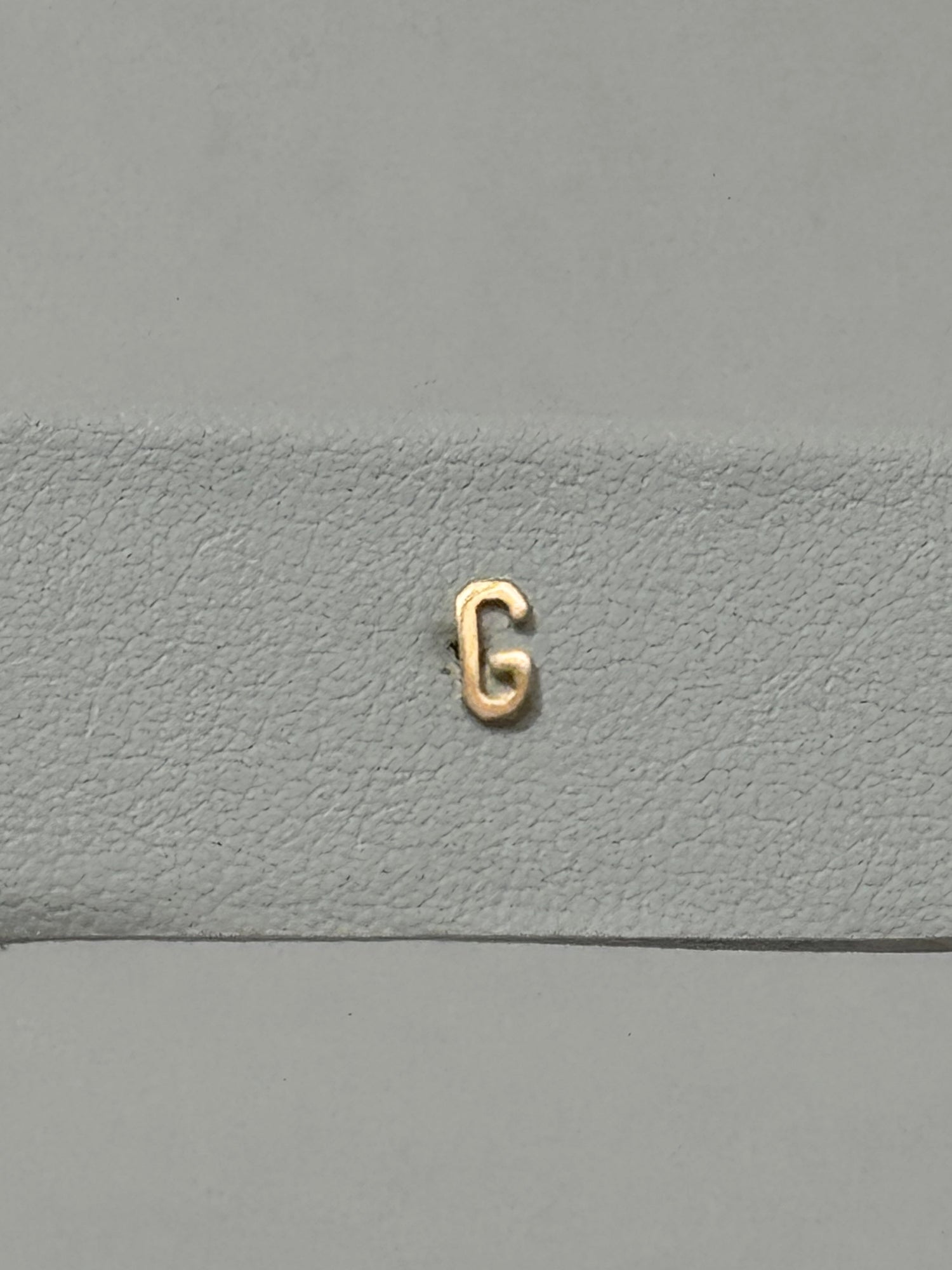 Tiny Initial Earring | 10K Yellow Gold