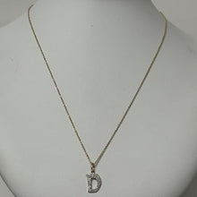 Elysee Initial Necklace | 14K Yellow Gold | White Diamond