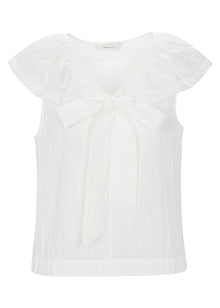 Marietta Crinkle Top | Milk