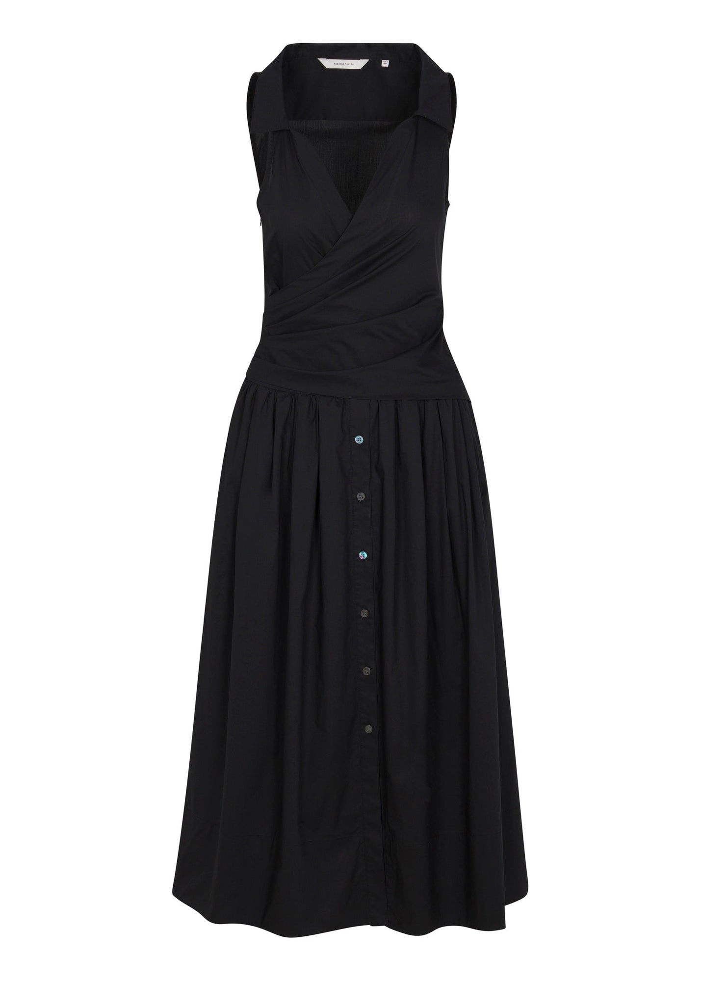 Isla Poplin Dress | Black