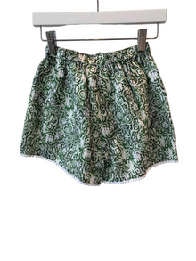 Mini Lulu Shorts | Sage Scroll