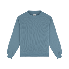 Waffle Mockneck Pullover | Glacier