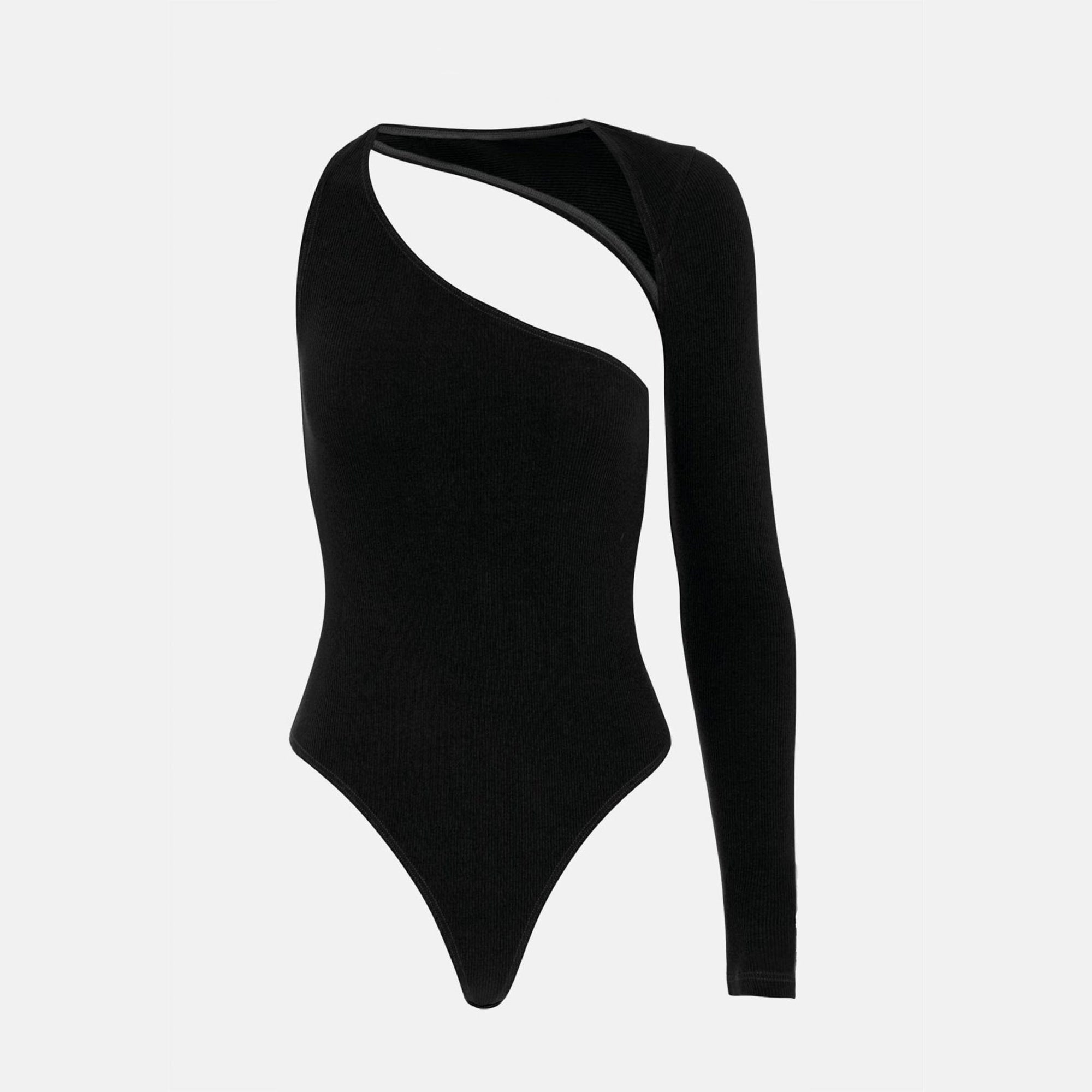 OW Collection Ione Bodysuit | Black Caviar