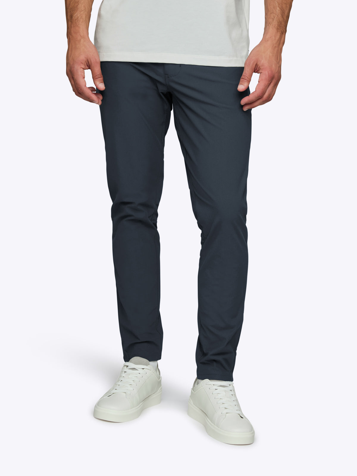 Mens | AO 5-Pocket Pant | Slim-Fit Versaknit | Iron Navy