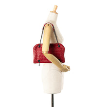 Bottega Veneta | Pre-Owned Nappa Intrecciato Duo Shoulder Bag | Red