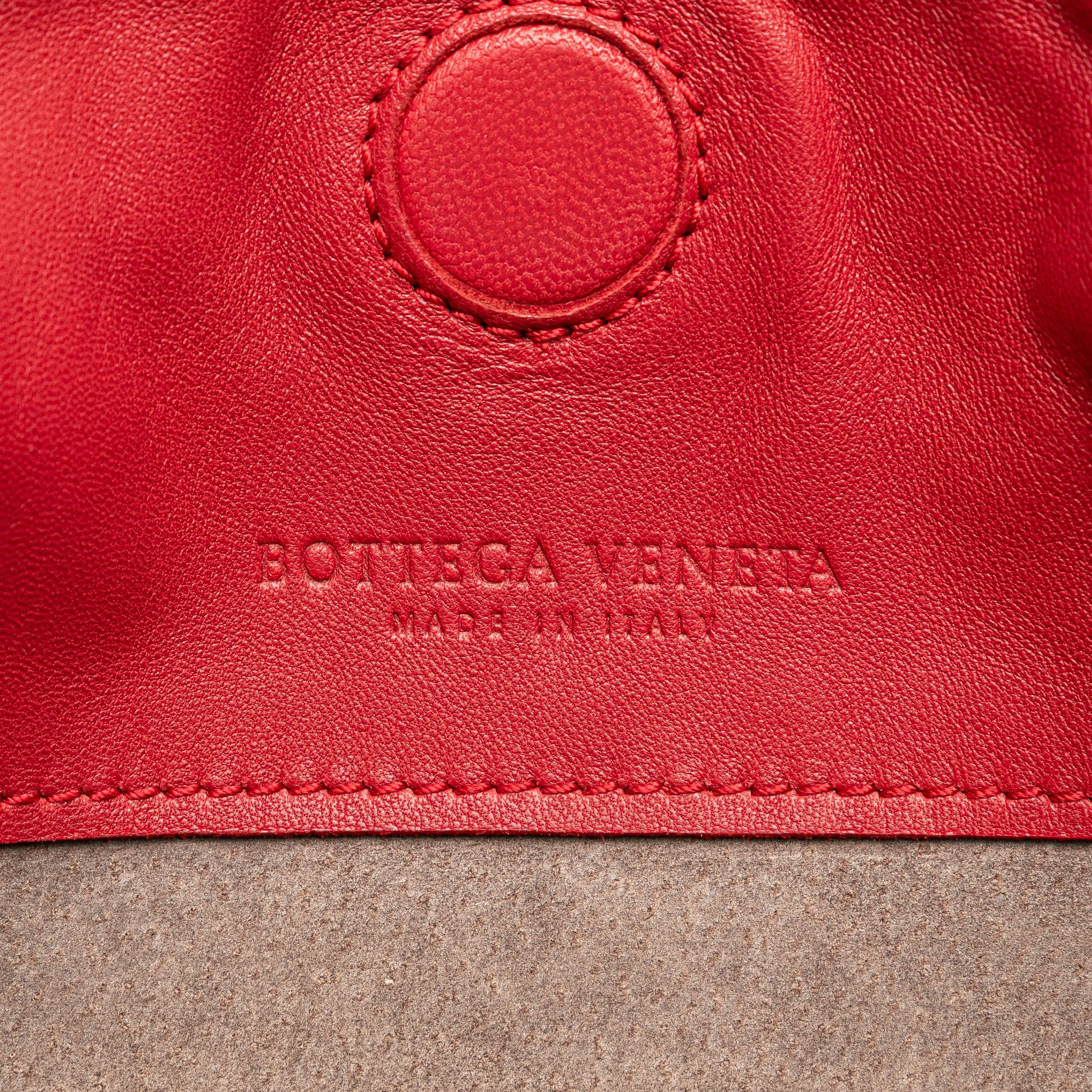 Bottega Veneta | Pre-Owned Nappa Intrecciato Duo Shoulder Bag | Red