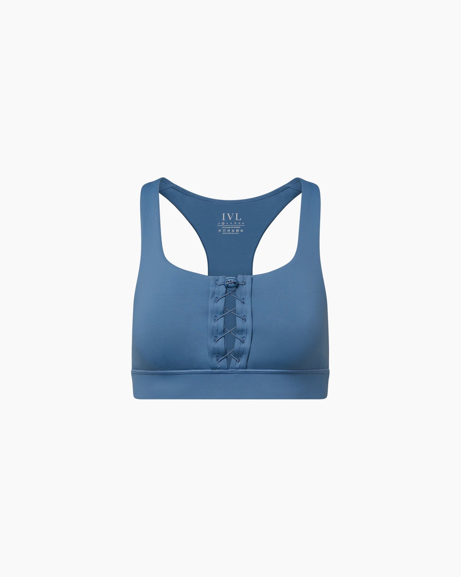 Lace Up Bra | Coronet Blue